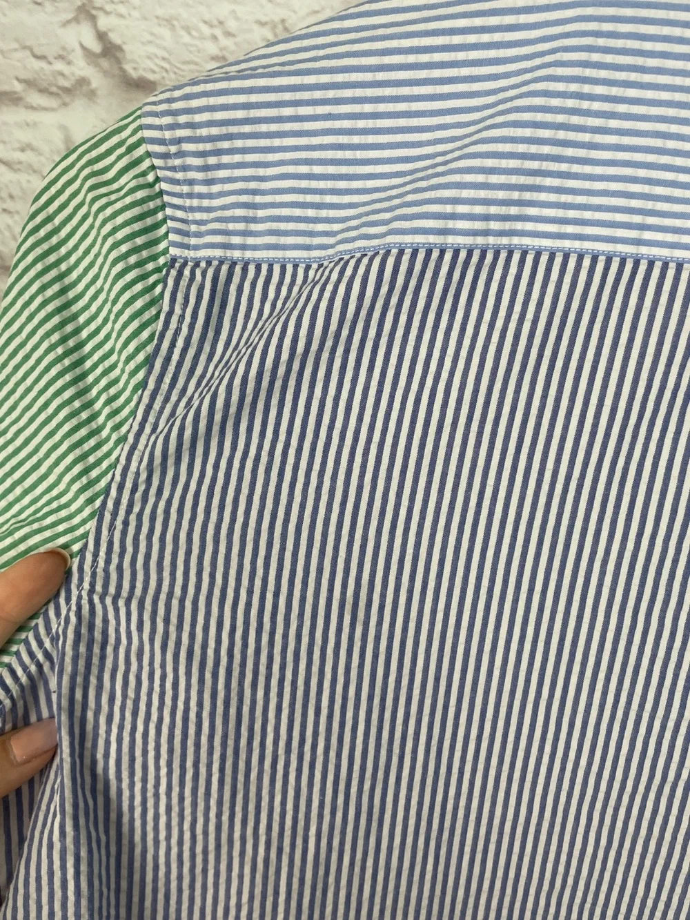 Ralph Lauren Striped Seersucker Fun Shirtdress Size 16